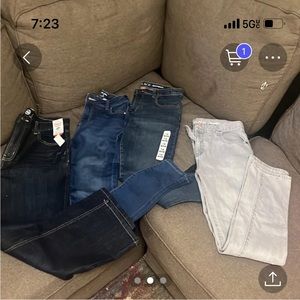 14/16 perfect condition * new 4 pair jeans bundle